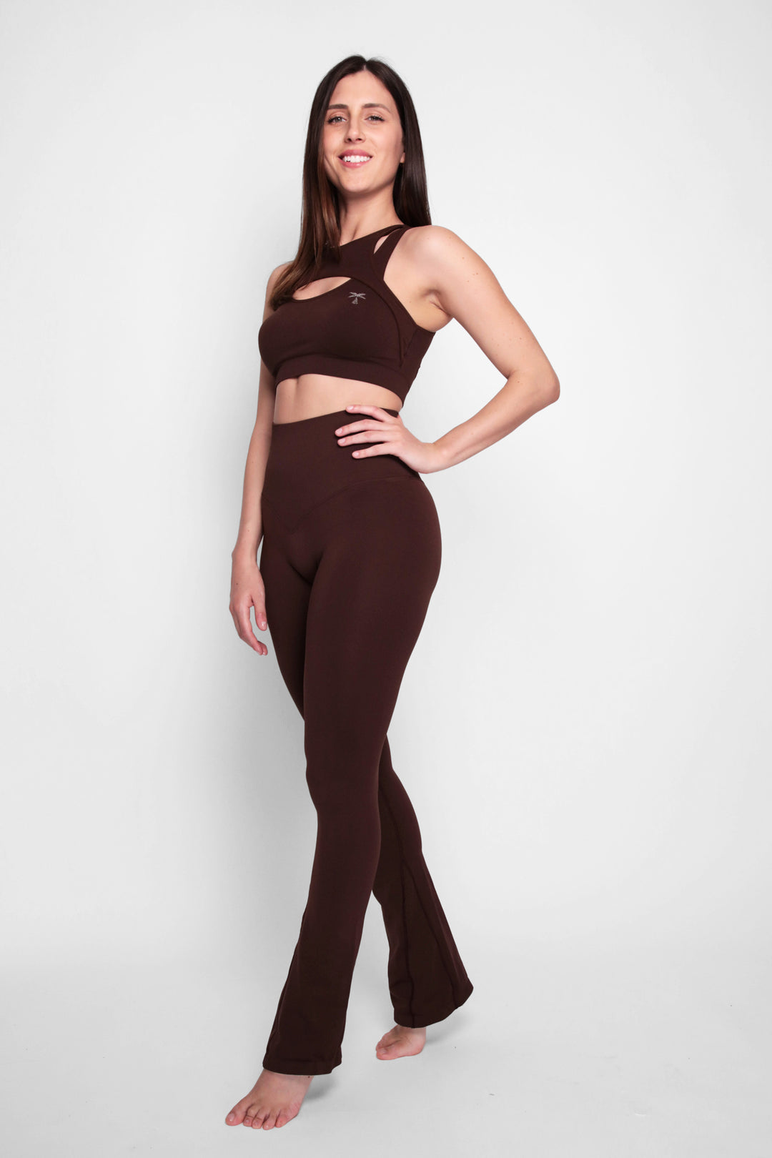 Glow Up High Waist Push Up Flare Long Leggings