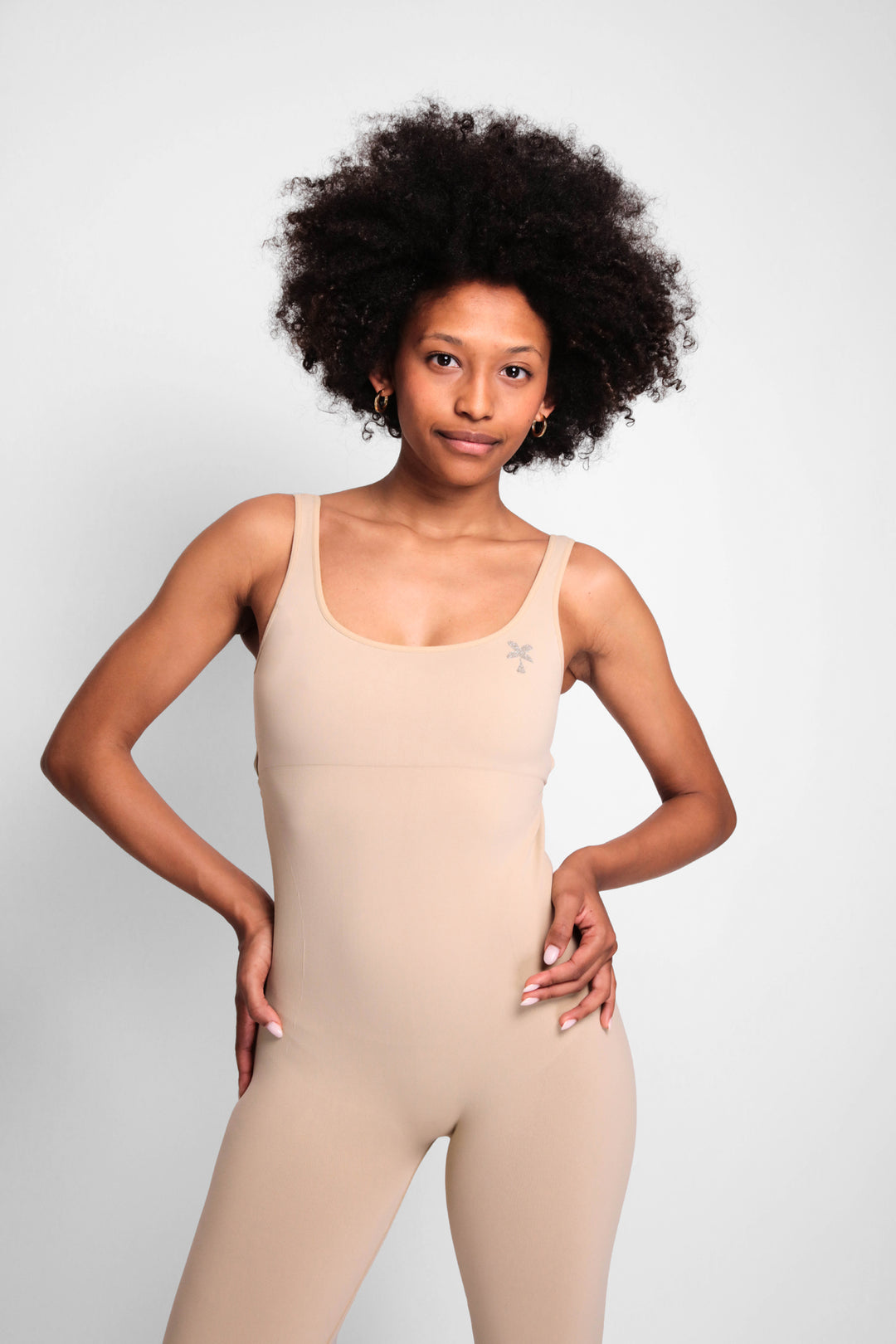 Leila long flared jumpsuit