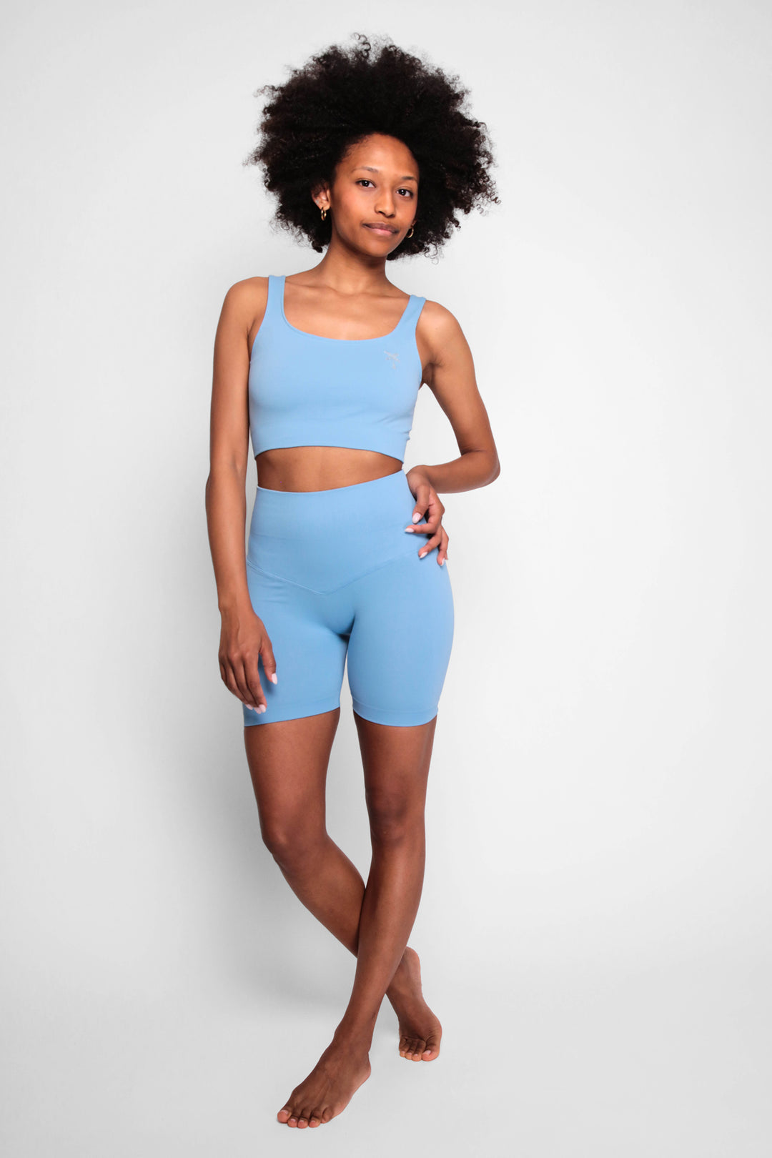 Leggings corti a vita alta push up Glow Up