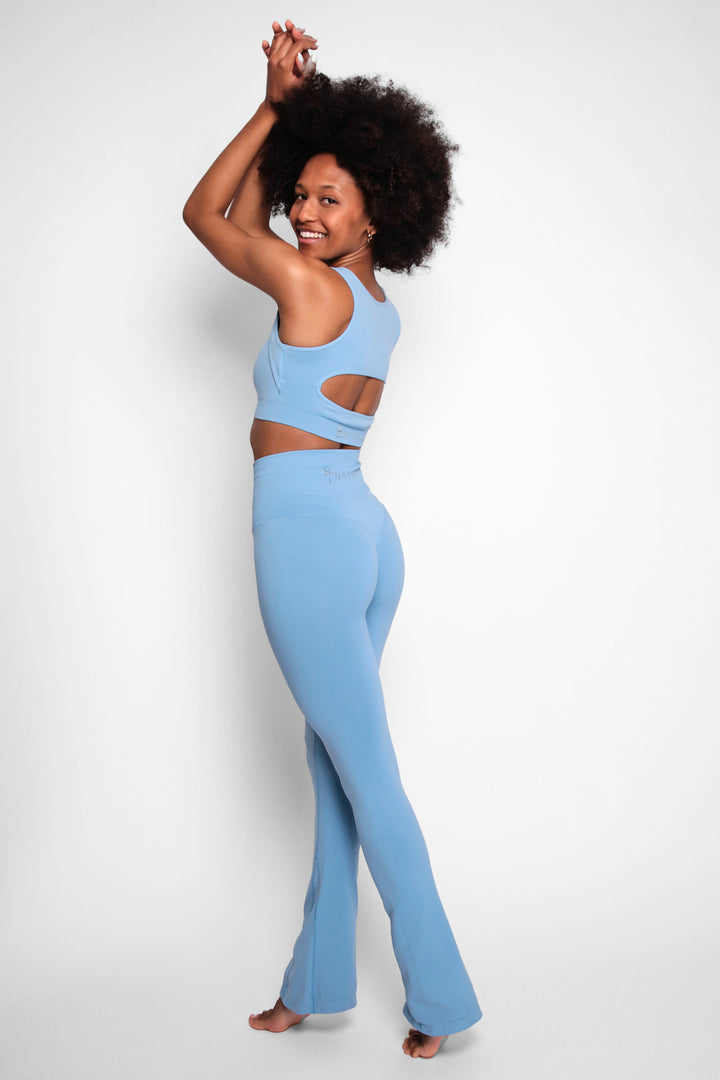 Glow Up High Waist Push Up Flare Long Leggings