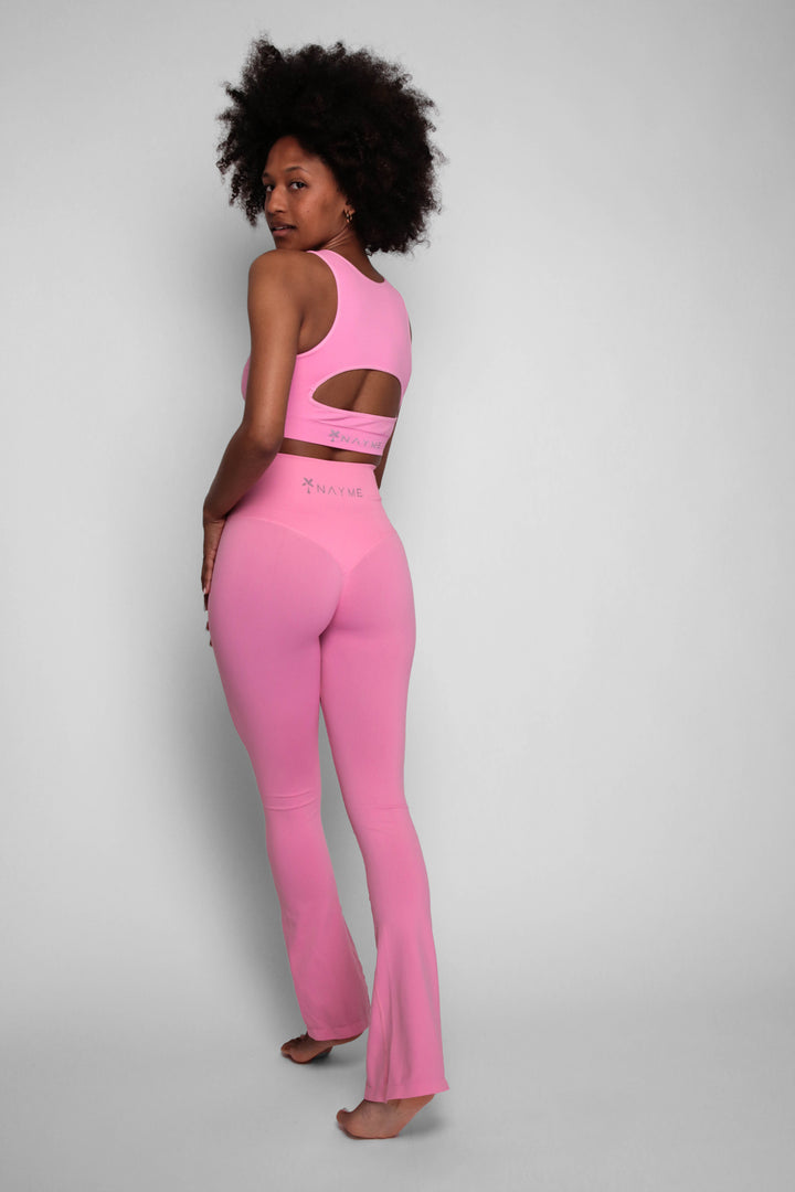 Glow Up High Waist Push Up Flare Long Leggings