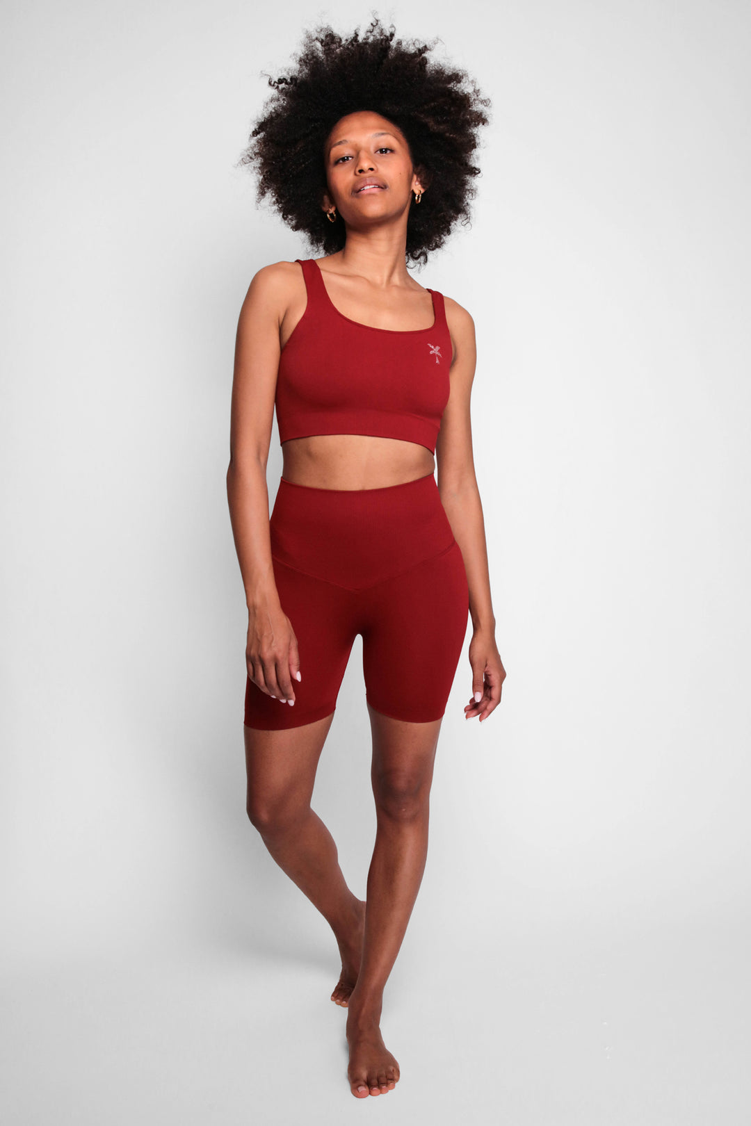 Leggings corti a vita alta push up Glow Up