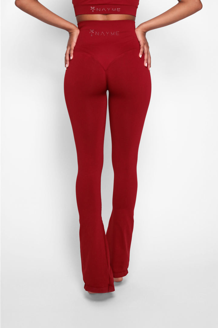 Glow Up High Waist Push Up Flare Long Leggings