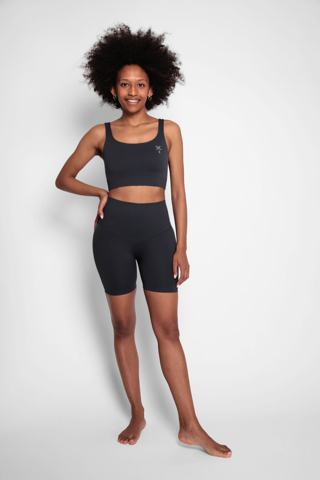 Leggings corti a vita alta push up Glow Up