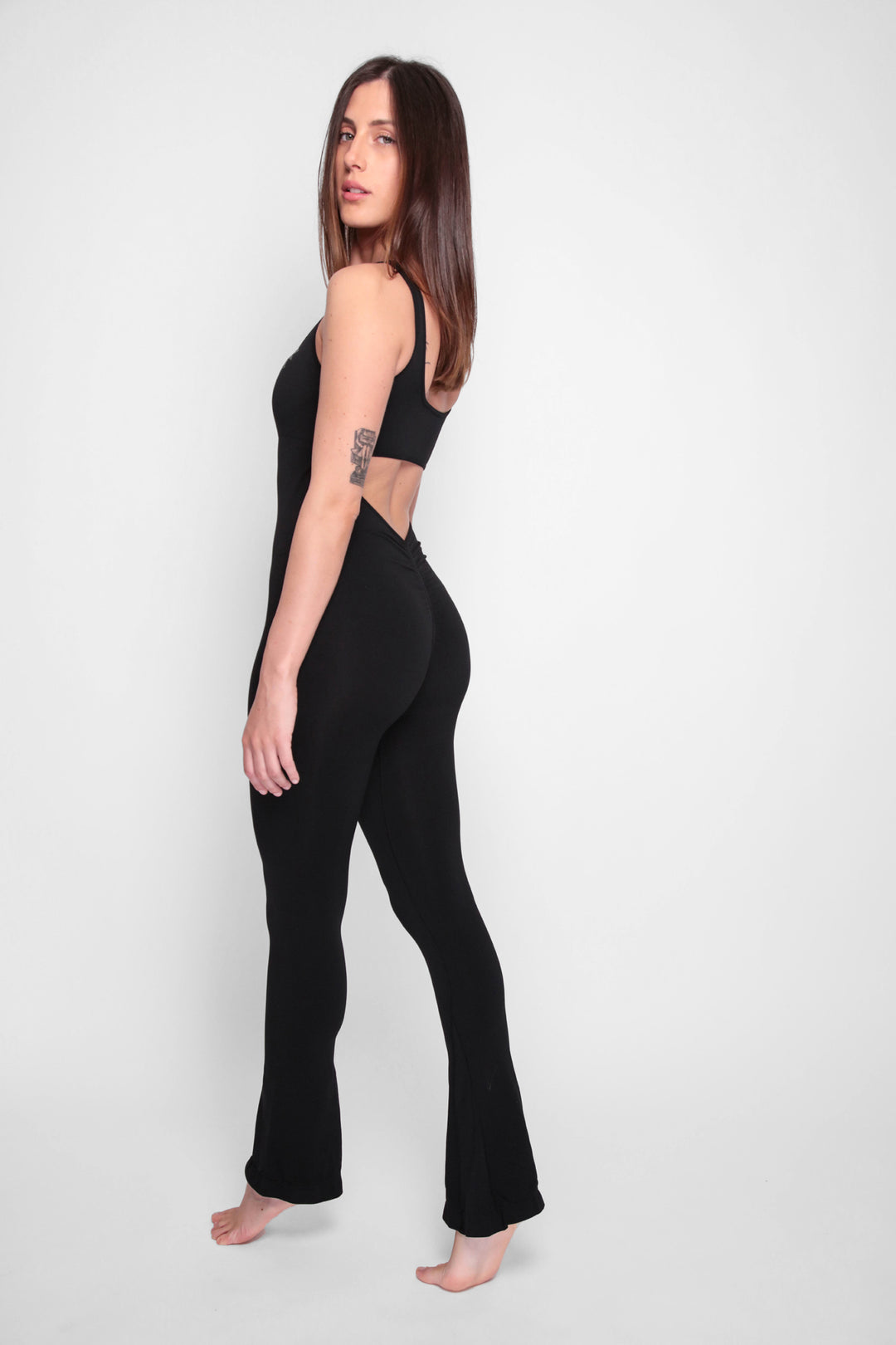 Leila long flared jumpsuit