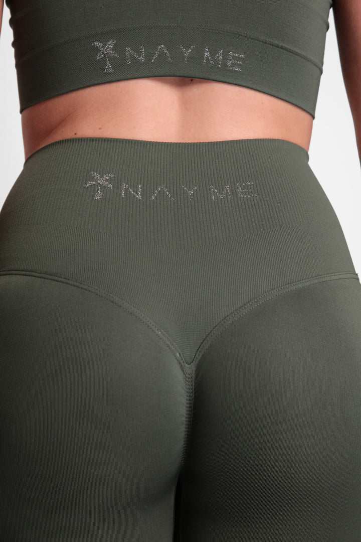Leggings corti a vita alta push up Glow Up