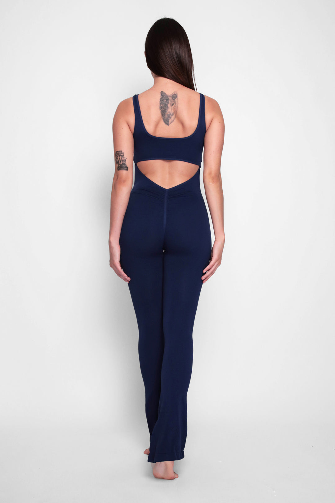 Leila long flared jumpsuit