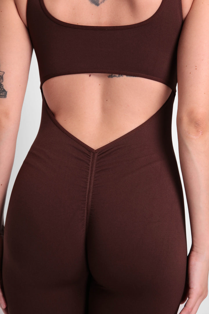 Leila long flared jumpsuit