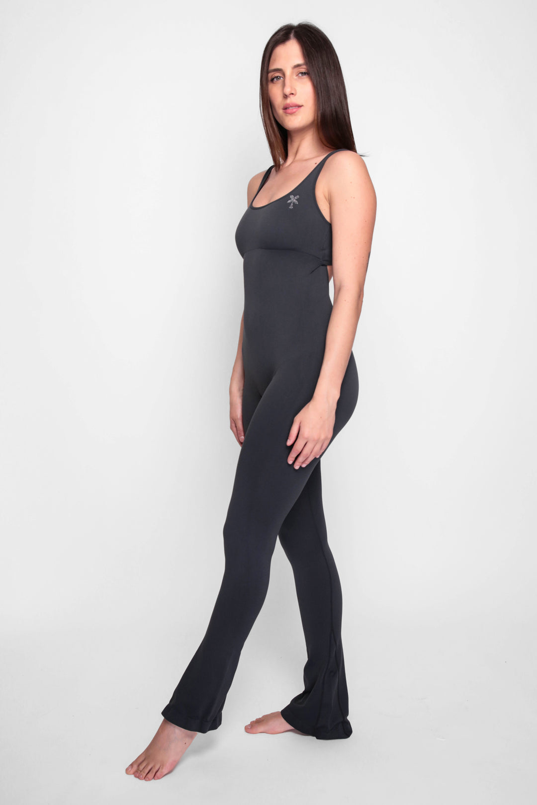 Leila long flared jumpsuit