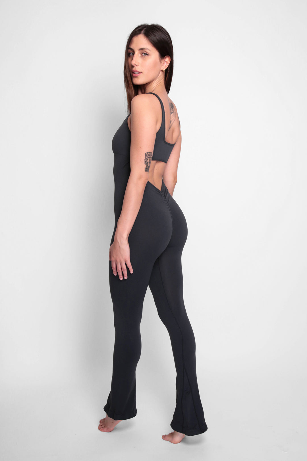 Leila long flared jumpsuit