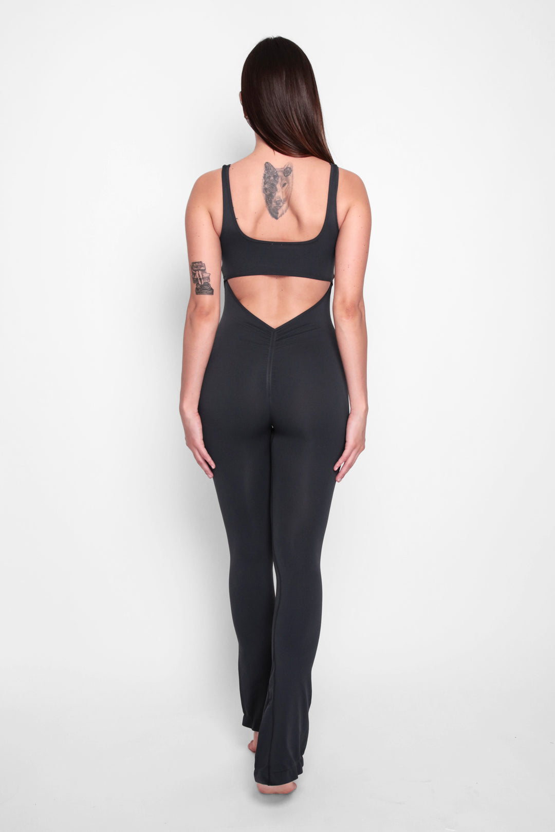 Leila long flared jumpsuit