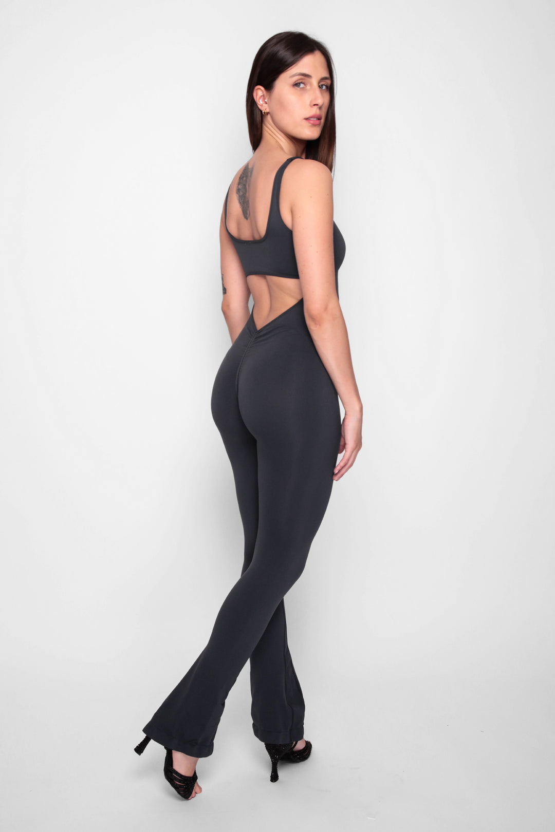 Leila long flared jumpsuit