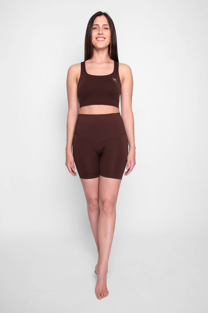 Leggings corti a vita alta push up Glow Up